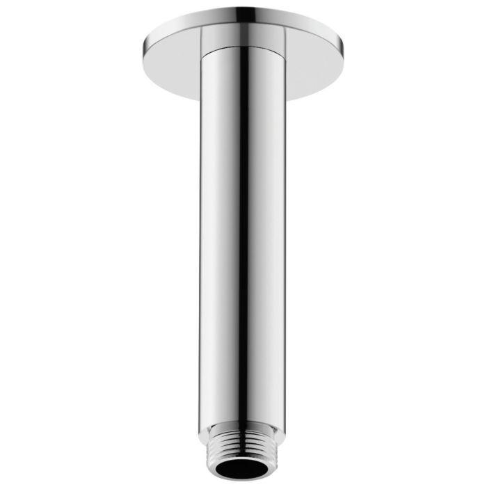 Duravit Brausearm UV0670022000, chrom, 125 mm mit Deckenanschluss, runde Rosette