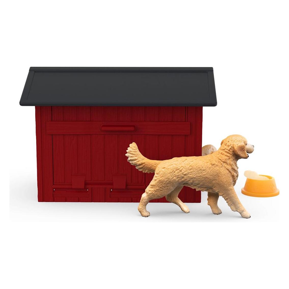 Schleich Hundehütte mit Goldenretrievern (42722)
