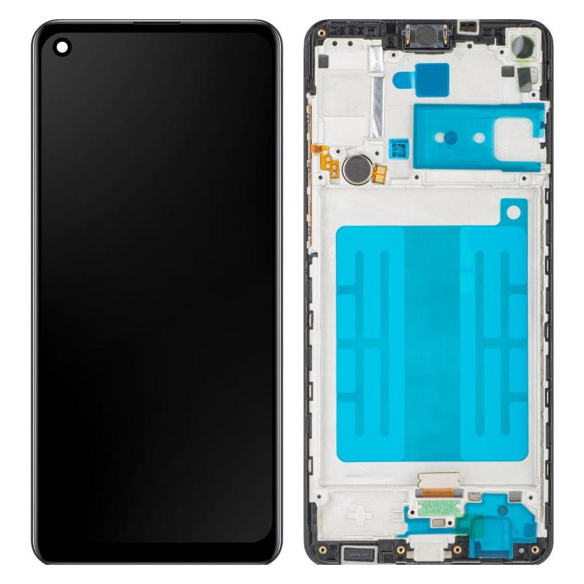MP Display Unit für Galaxy A21s A217, Aftermarket, Schwarz (Display) (58015706)