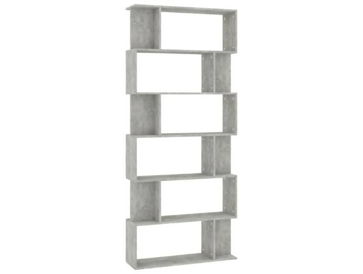 ZOE© Bibliothèque-Séparateur de pièce Décor - Étagère pour Livres - Gris cement 80x24x192 cm 81149
