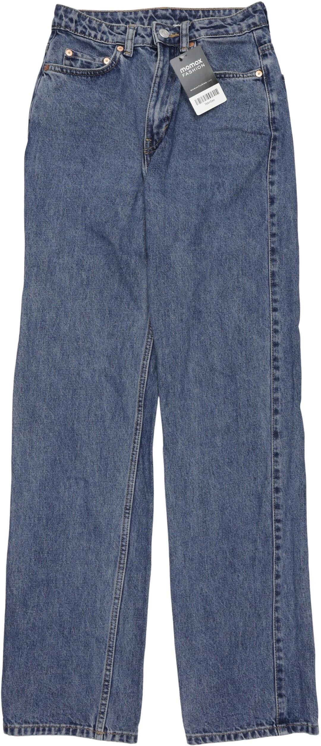 Weekday Damen Jeans, Blau, Gr. W25, Baumwolle - Second Hand