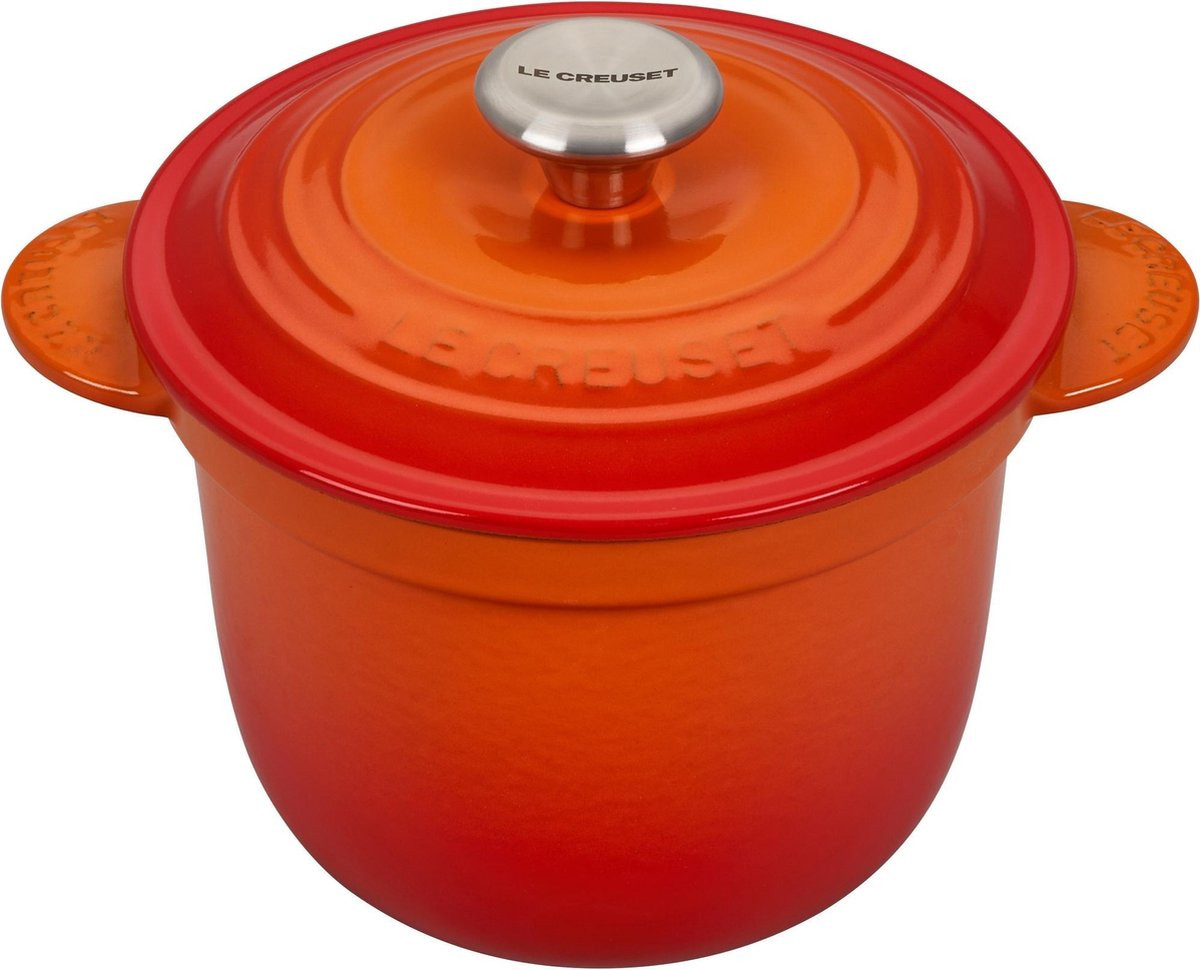 Le Creuset Every Tradition Rijstkoker en Cocotte - Oranjerood - ø 18 cm - 2 Liter
