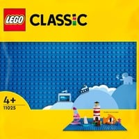 11025 Classic Blaue Bauplatte, Konstruktionsspielzeug blau, Quadratische Grundplatte mit 32x32 Noppen