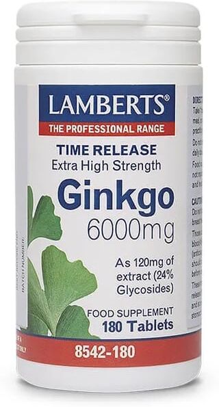 Lamberts GINKGO 6000mg 180 Tabs