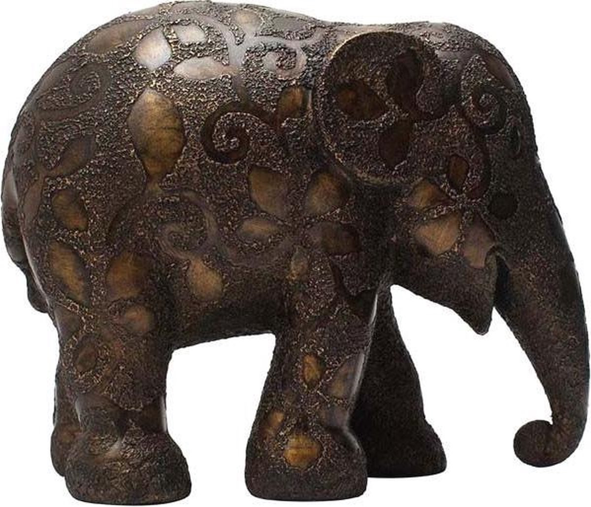 Elephant Parade Handgemaakt Olifantenstandbeeld Golden Clovers 20 cm