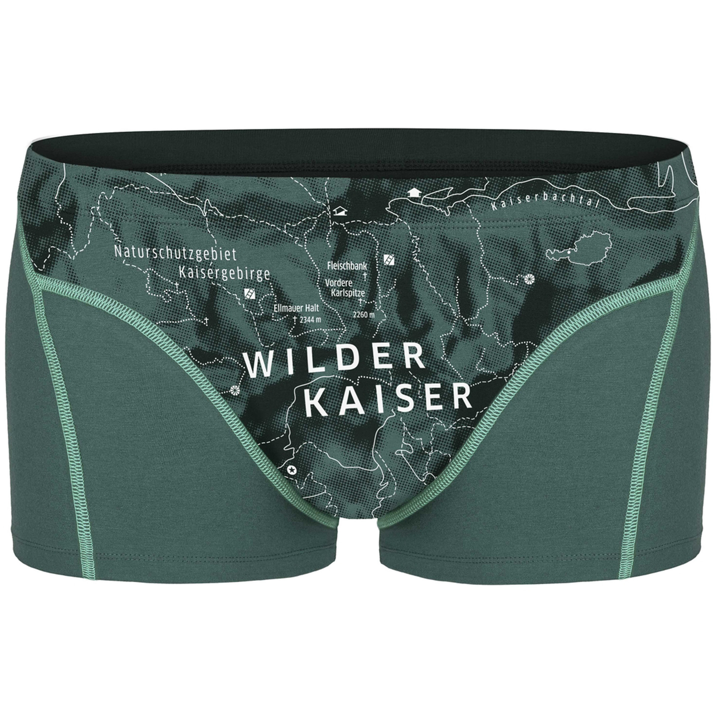 Ein schöner Fleck Erde Wilder Kaiser Boxer Herren Kurze Unterhose gruen Größe S Lifestyle Hautfreundlich