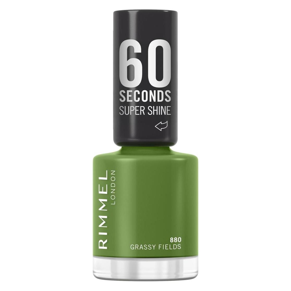 Rimmel London Rimmel 60 Seconds Nail Polish 880 Grassy Fields Nail Colour Collection 60sec Grassy Fields (880 Grassy Fields, Farblack) (67340)