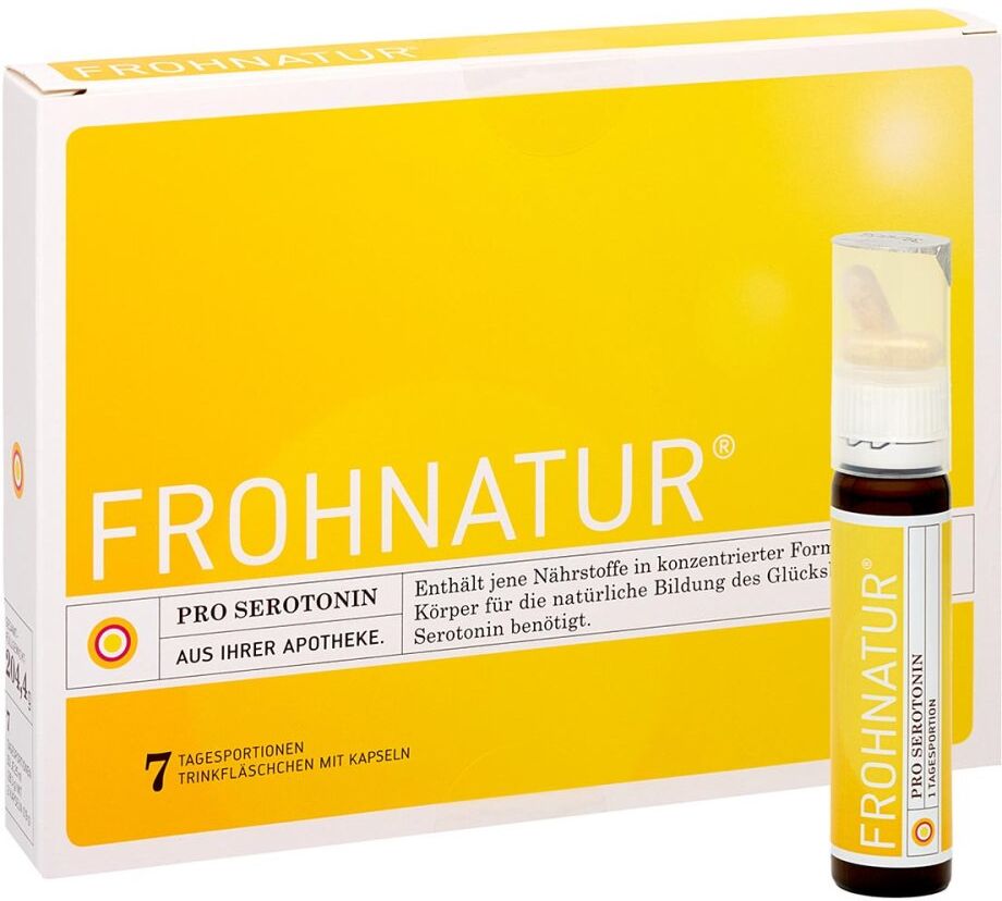 Frohnatur Pro Serotonin Trinkfläschchen mit Kapseln 7stk