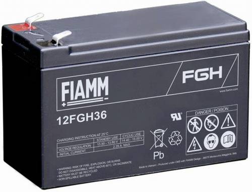 Fiamm 12FGH36 119128 Bleiakku 12V 9000 Blei-Vlies (AGM) (B x H x T) 65 x 101 x 151mm Flachstecker 6.35mm