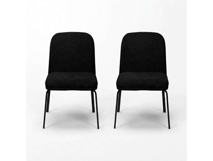Xlmoebel Sitzgruppe Weiße Polsterstühle im Designerstil für hohen Sitzkomfort, (2x Stuhle, 2-tlg., 2x Stuhle), Hergestellt in Europa