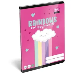 Lollipop Rainbow: Kariertes Heft – A5