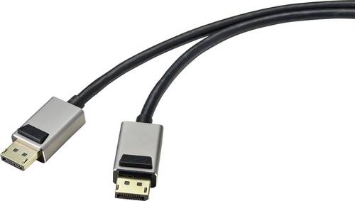 SpeaKa Professional DisplayPort Anschlusskabel DisplayPort Stecker, DisplayPort Stecker 1.00m Schwarz SP-9510448 8K UHD