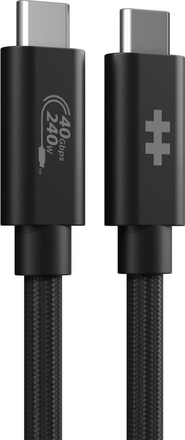 Hyper HyperDrive USB4 Performance Kabel - 40Gbps - 240W - 8K@60Hz - 1,2m - Zwart