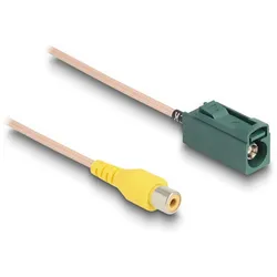 DELOCK Kabel FAKRA E Buchse zu Cinch Buchse RG-179 32 cm