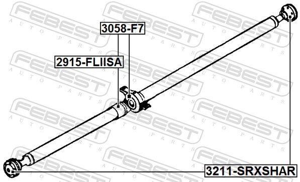 Febest Lagerung, Gelenkwelle 3058-F7 Für Great Wall