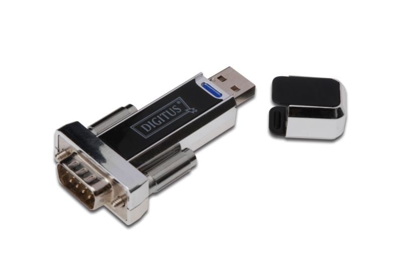 DIGITUS USB 1.1 Adapter USB-A zu Seriell St./St. schwarz