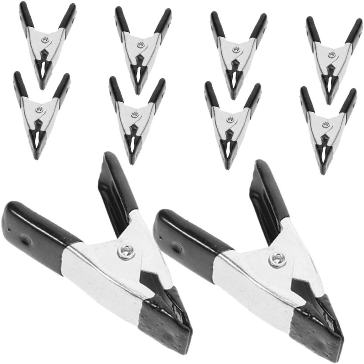 Set van 10 Mini Metalen Veerklemmen voor Hobby en Klussen - Multi
