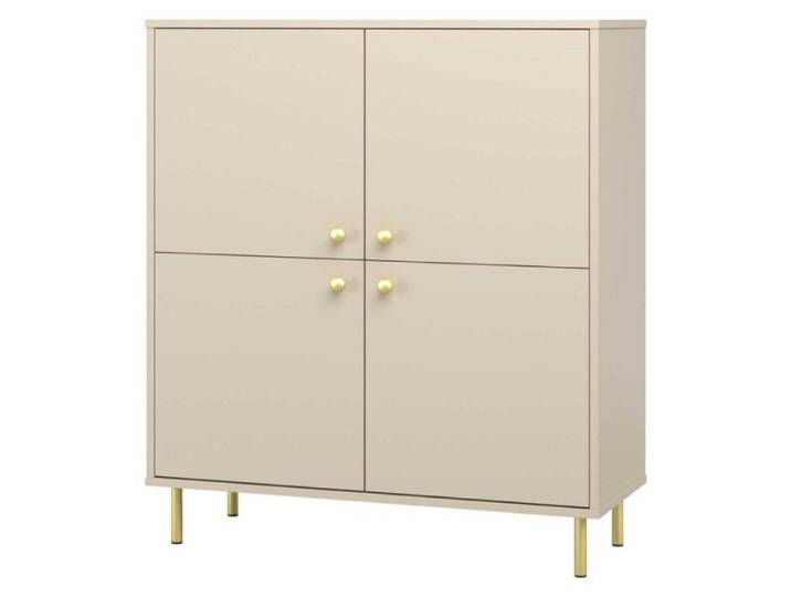 1001Jouets Buffet 4 portes cachemire or