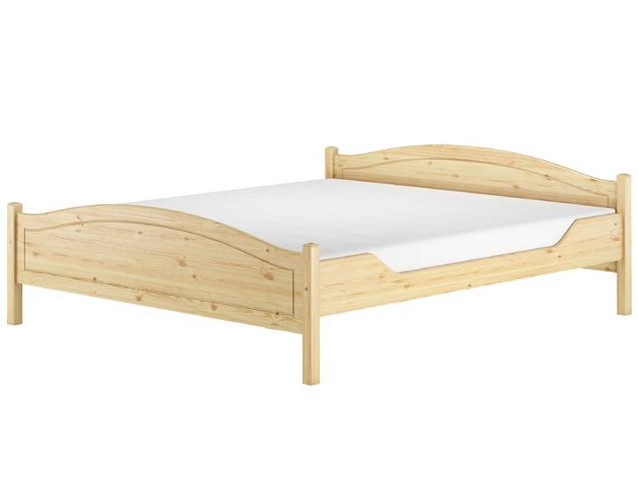 Klassisches Holzbett 180 x 200 cm Kiefer Massiv Doppelbett
