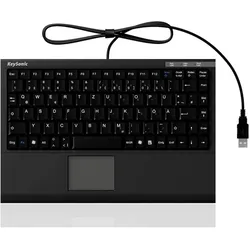 KeySonic ACK-540U+ (US, Kabelgebunden), Tastatur, Schwarz