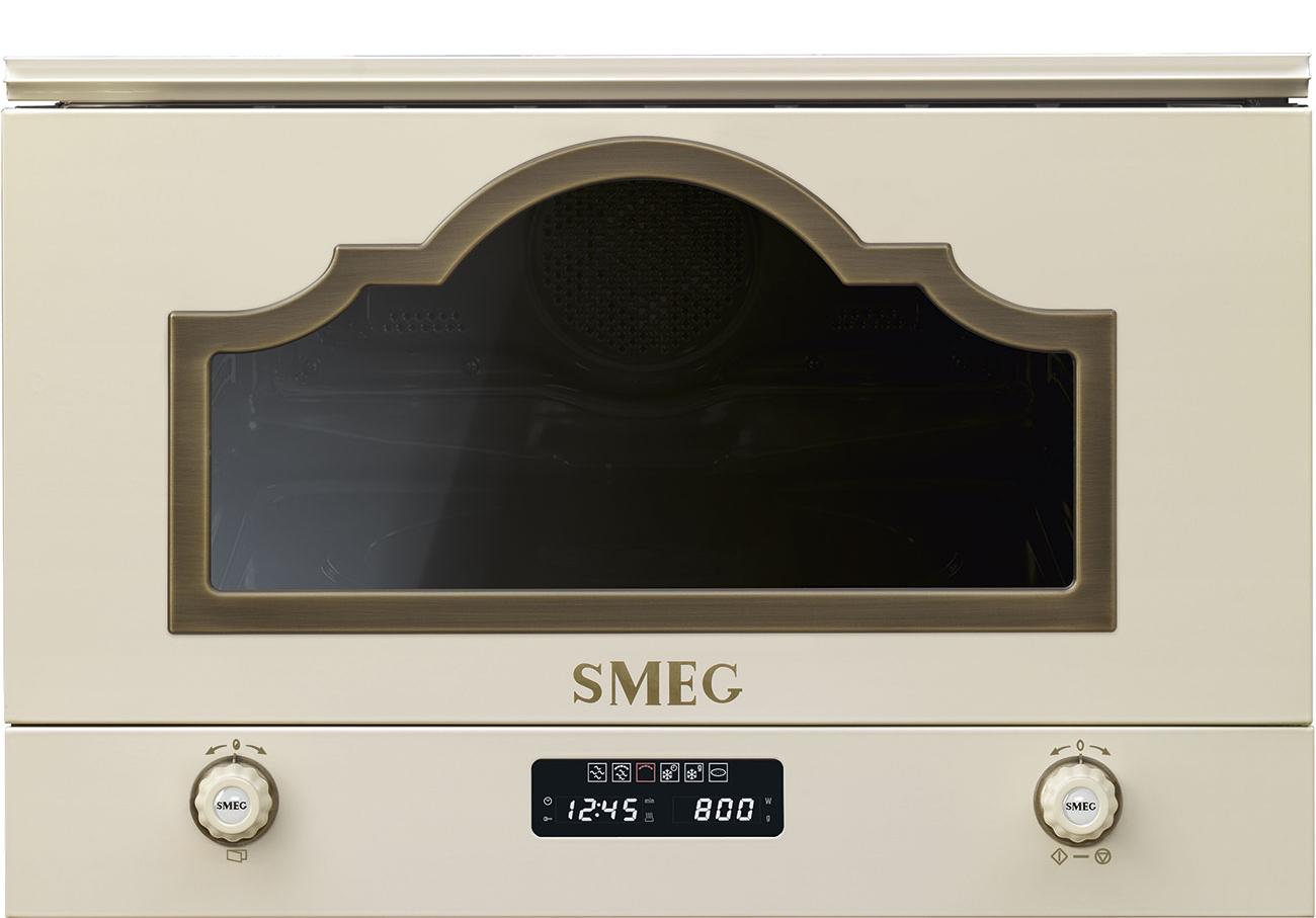 Smeg Cortina 850w Eingebauter Mikrowellenherd Mit Grill Golden 22L / EU Plug 220V Golden 22L