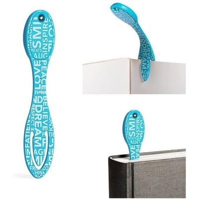 Flexilight Leselicht Blue Words – Hellblaues 2-in-1 LED-Leselicht