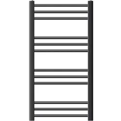 BADHEIZKÖRPER elektrisch Sahara 500x800 mm Anthrazit gerade mit Heizstab 300W Digital