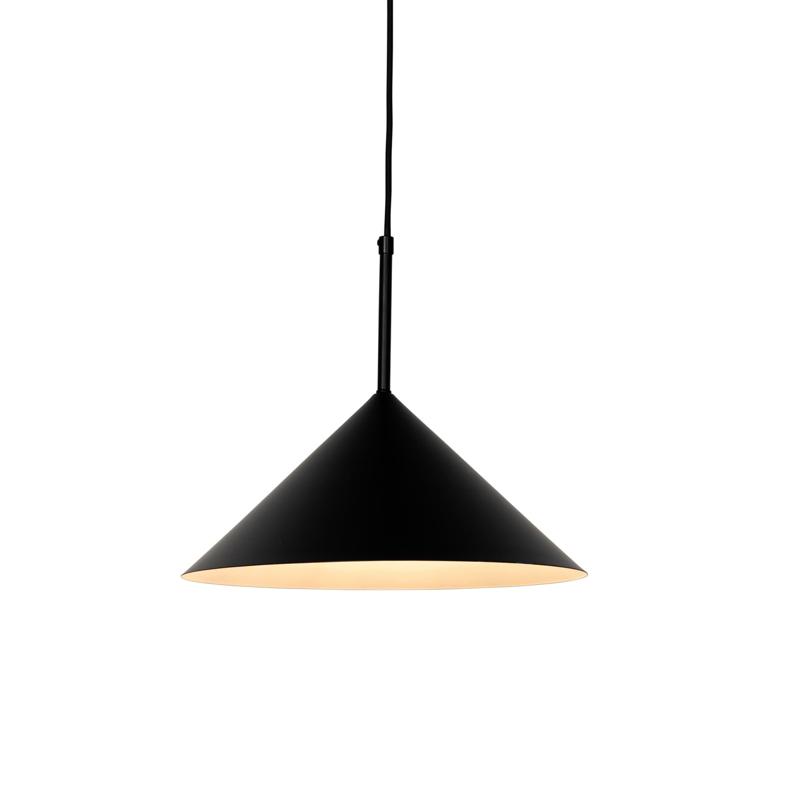 Qazqa Design hanglamp Triangolo zwart metaal - H: 150 cm, B: 40 cm, D: 35 cm