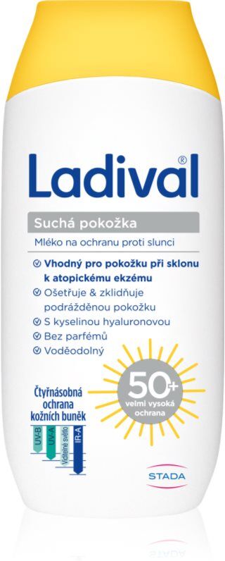 Ladival Trockene Haut Schutzmilch gegen Sonnenschein SPF 50+ 200 ml