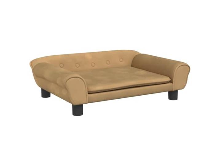 sofa Braun 70x45x26 cm Samt Massives Kiefernholz, vier Beine, dicker Schaumstoff, Samtbezug, modernes Design,