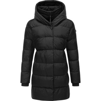 Kurzmantel RAGWEAR "Niara", Damen, Gr. L (40), schwarz, Außenmaterial: 100% Polyester. Innenfutter: 100% Polyester. Wattierung: 100% Polyester, gerade ca. Mitte Oberschenkel, Ärmel ohne Ärmelschlitz Rippstrickbündchen, Mäntel Kurzmantel, stylischer,...