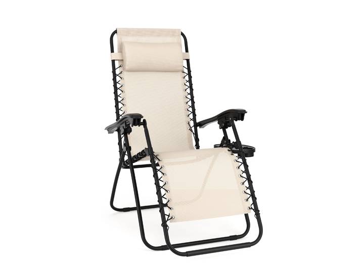 Liegestuhl Campingstuhl DELILAH beige