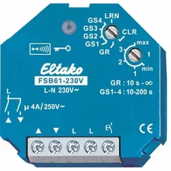Eltako Funk-Aktor, 868MHz, Unterputz, 230V AC, 1k, geeignet für Pulsdrücker, geeignet für Rollladenschalter, geeignet für Jalousieschalter, geeignet für