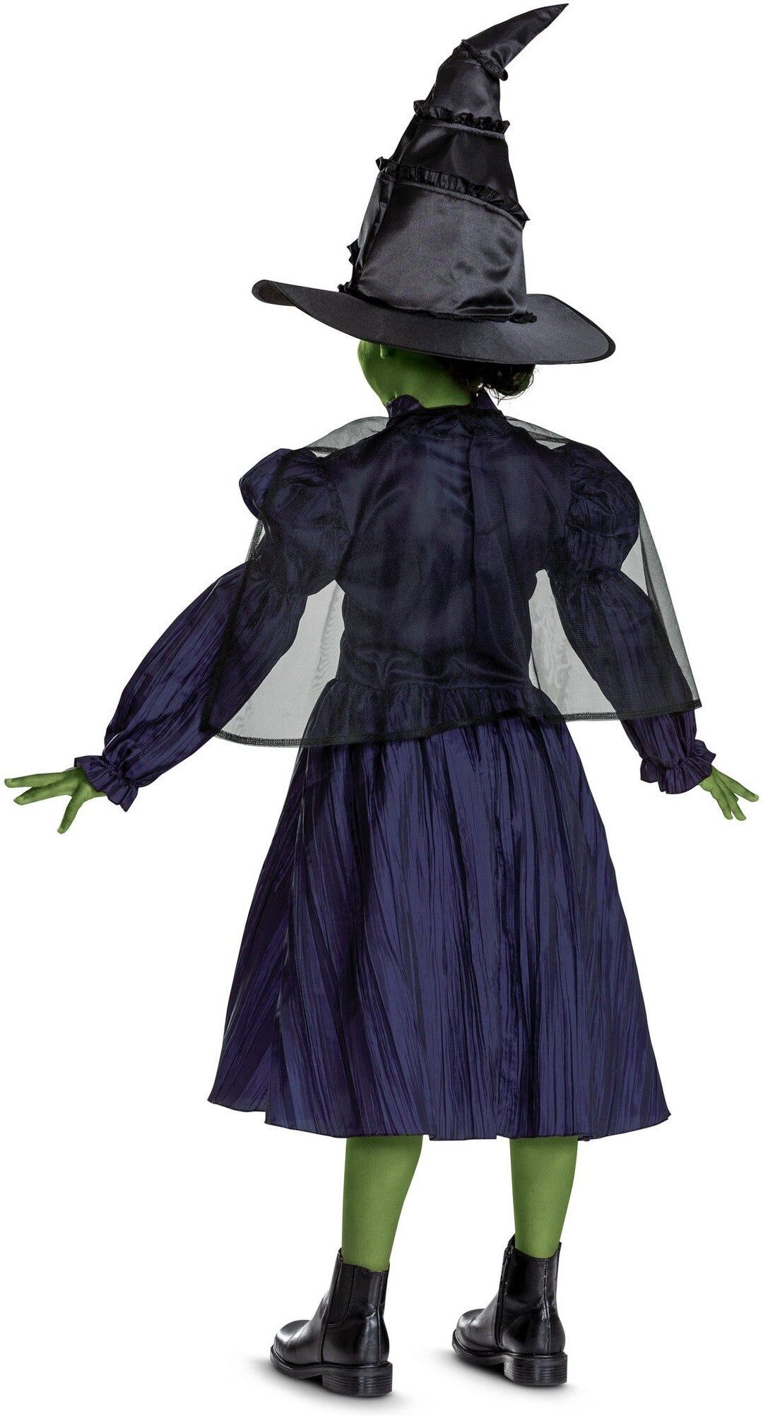 Wicked Elphaba Classic Costume for Girls, Size 7-8 - Official Disguise Licensed Costume - Navy and Black