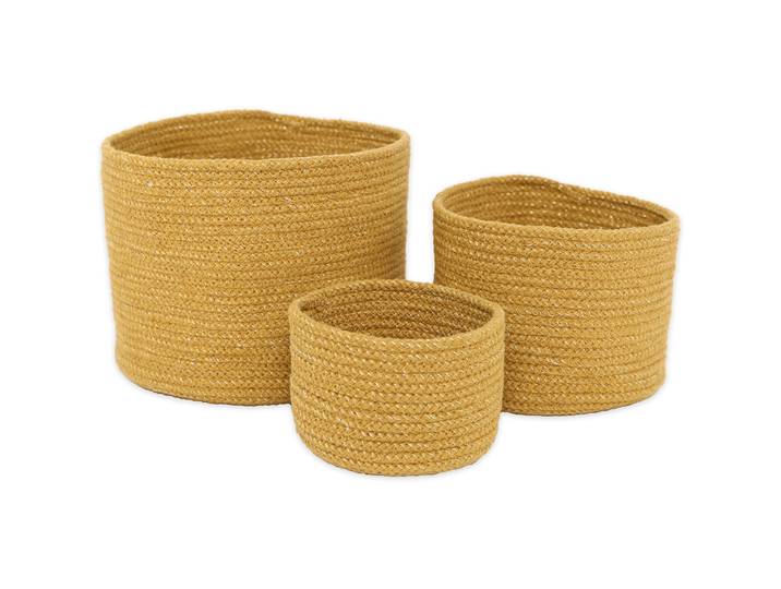 Aufbewahrungskorb Lillianna Honey H 25 cm - Material: Baumwolle