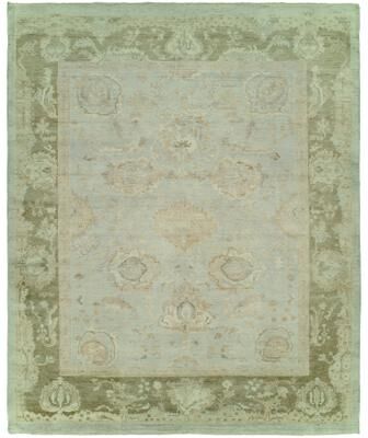 KALATY Traditional Multi-Colored Hand-Knotted Wool Area Rug