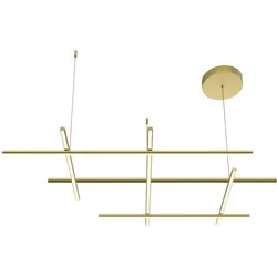 Maytoni Pendelleuchte Radiance Aluminium Gold MOD278PL-L86G3K mit IP 20