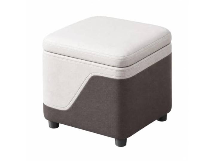 WSJJXS Sitzhocker mit Stauraum Gepolsterte Sitzfläche Versteckfach Multifunktionaler Sitz, verstecktes Fach, rutschfeste Füße, Holzrahmen(Style F)