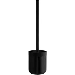 Beslagsboden WC-Garnitur Wave Polyresin Schwarz
