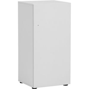 Möbelpartner Schließfachschrank Locked, weiß, 1 Fach, Holz, 45 x 93cm, mit RFID-Schloss