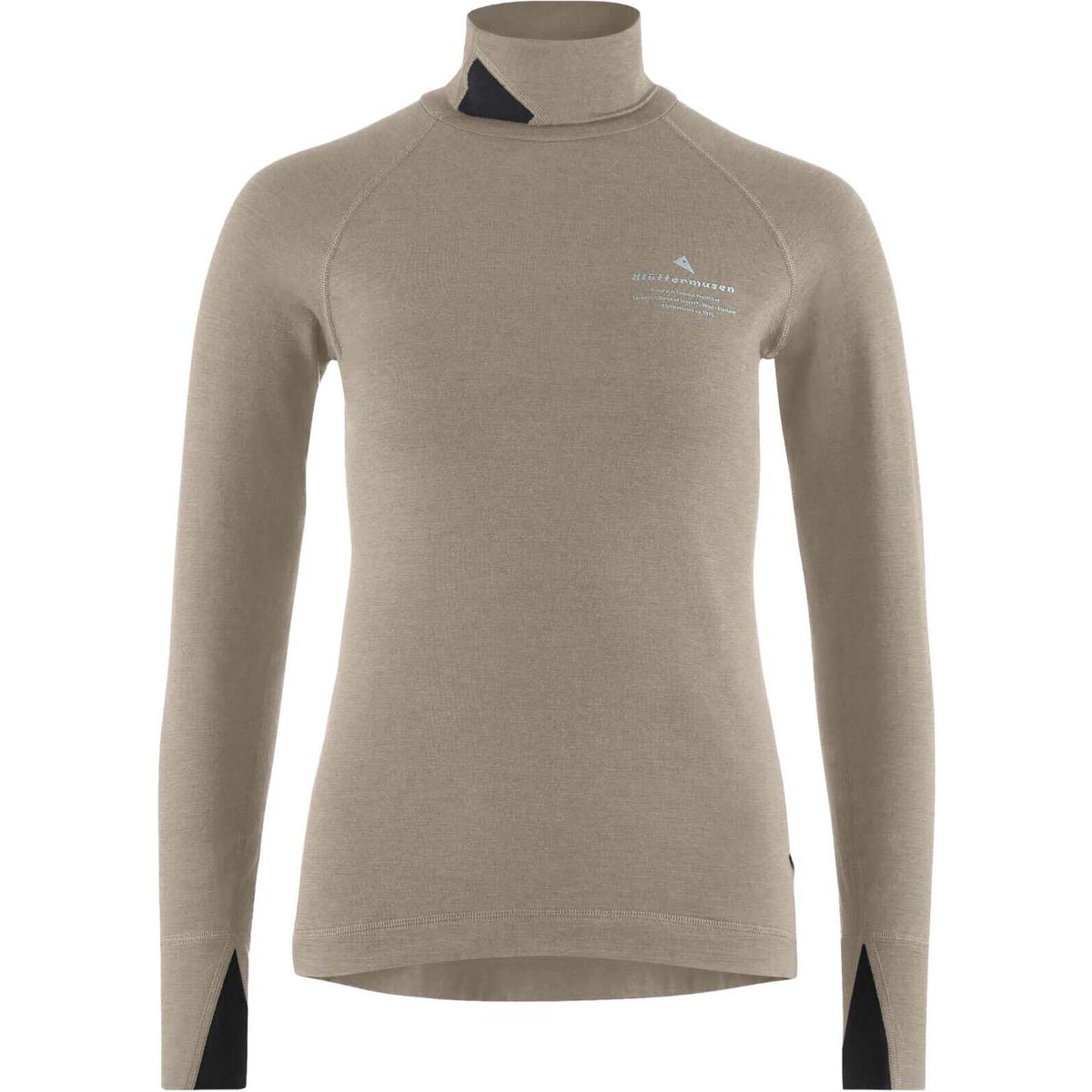 Klättermusen Fafne Turtle LS Tee W's fossil tan (132) S 10532_132-S