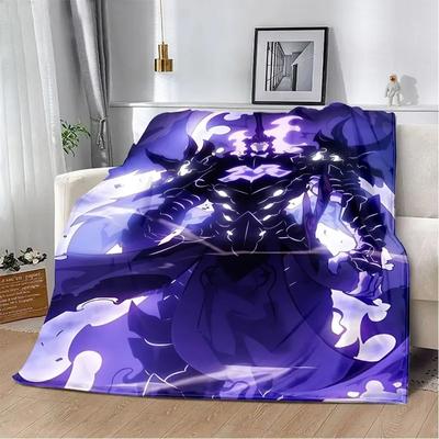 Uplift Picks Solo Leveling Flannel Throw Blanket Soft 3D Anime Sofa And Bed Cover 10 140x200 Cm