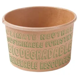 BIOZOYG 1000 Stück Einwegbecher 150 ml / 6 oz Eisbecher Speisebecher Pappbecher Bio-Becher aus Kraftkarton umweltfreundliche Snackbecher ungebleicht