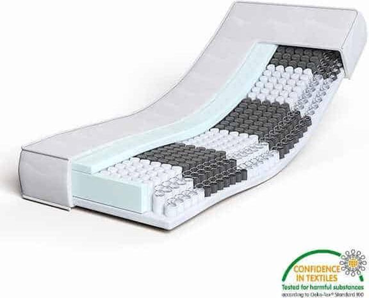 Hybrideschuim Matras Pocketveer 1000 Prestige B/D: 120 x 200 cm