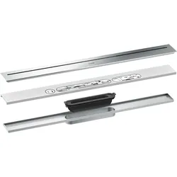 hansgrohe AXOR Drain Fertigset Durschrinne, 700mm, 42520000, Farbe: Chrom