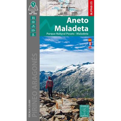 Aneto-Maladeta, Karte von , Alpina Editorial, 978-84-7011-209-6
