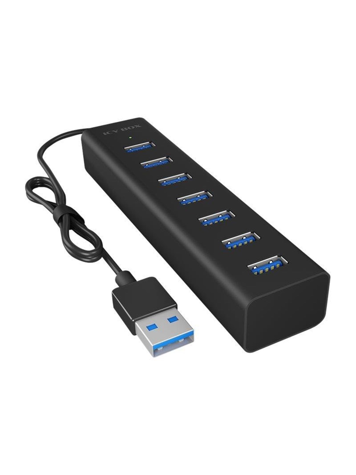 ICY BOX IB-HUB1700-U3 USB-Hubs - USB 3.2 - 7 - Schwarz