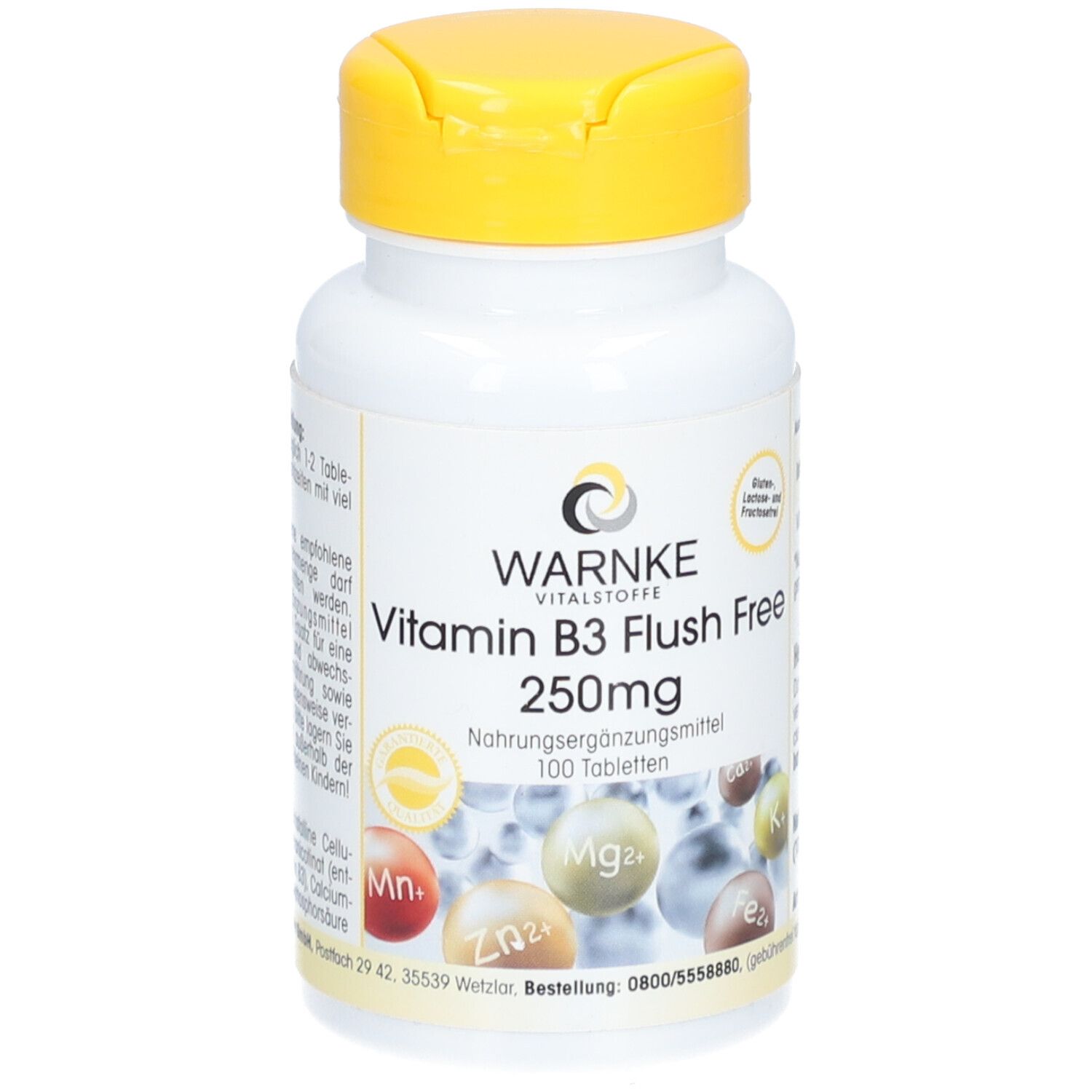 Vitamin B3 Flush Free 250 mg Tabletten 100 St
