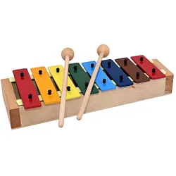 Voggenreiter Mein erstes Glockenspiel (Musikinstrument mit speziellem Resonanzboden, 8 hochwertige K