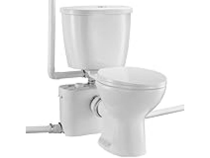 VEVOR WC Broyeur Sanitaire, Pompe de Relevage Puissante de 700 W, Système de Toilette Compact avec Broyeur à Décharge Arrière et à Chasse d'Eau, 3 Entrées, pour Évacuation des Eaux Usées, Sous-sol
